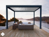 Pergola bioclimatique autoportée 4 poteaux 3mètres par 4mètres