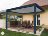 pergola bioclimatique motorisée adossée lames orientables