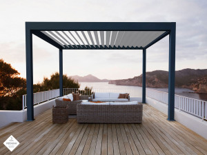 pergola bioclimatique 4 mètres par 3 mètres 4 poteaux alu